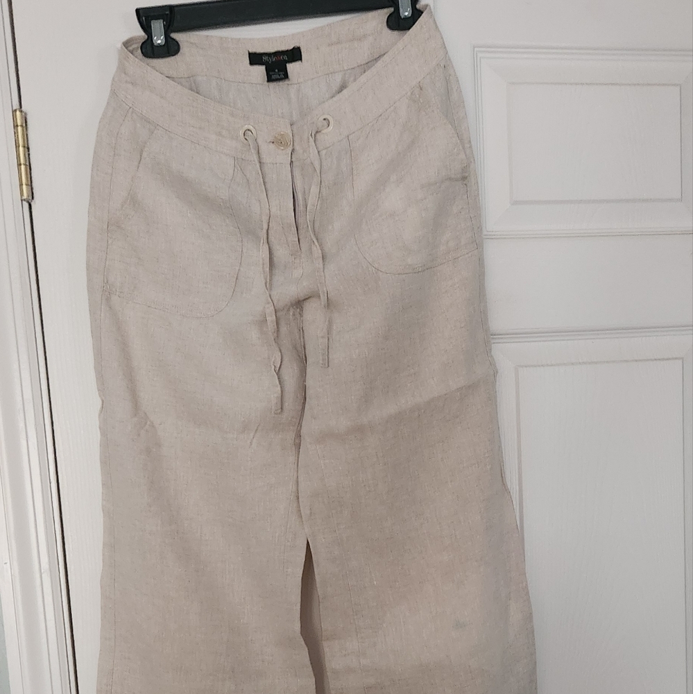 Linen ,oatmeal color pants